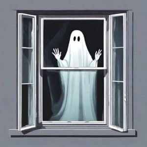 Ghosts in window