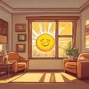 Sun Shining through windows