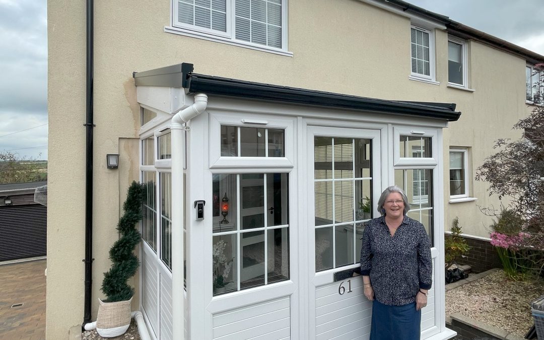 UPVC Georgian Bar Windows in White Installed in Tarbolton