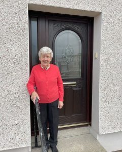 Rosewood UPVC Door Installed In Kilwinning