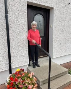 Rosewood UPVC Door Installed In Kilwinning