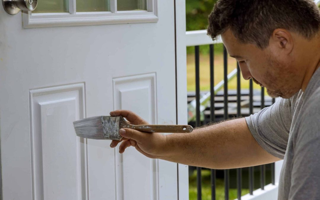 Andrew Wright Window Installer/ service engineer painting upvc doors and painting upvc windows.
