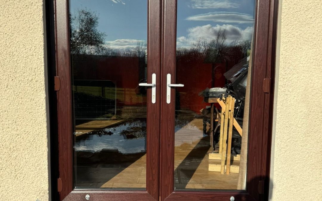 Rosewood uPVC French Door Replacement in Maybole, Ayrshire
