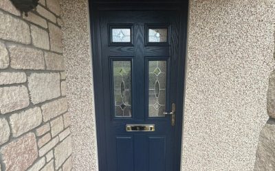 Steel Blue Composite Door Installed in Dundonald, Ayrshire