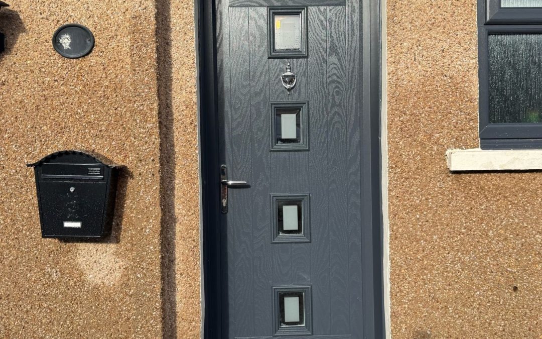 Anthracite Composite Door Installed in Springside, Ayrshire