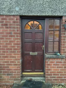rosewood timber front door