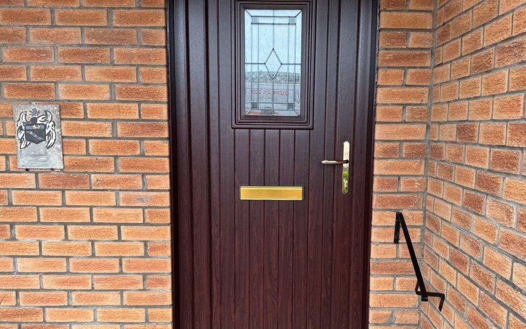 Rosewood uPVC Front Door Installed in Troon, South Ayrshire