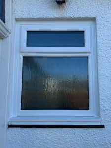 White uPVC Casement Window with top opener