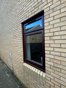 New replacement Rosewood upvc casement window, ayrshire