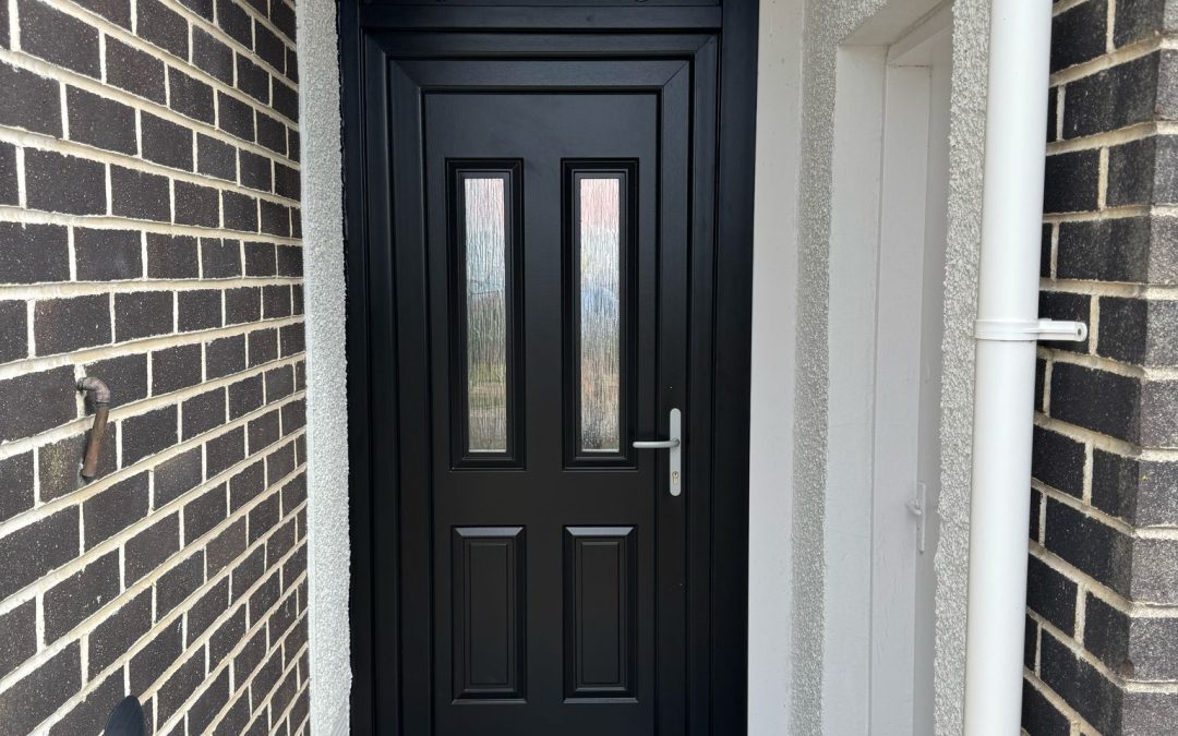 Black UPVC Door Upgrade in West Kilbride, Ayrshire